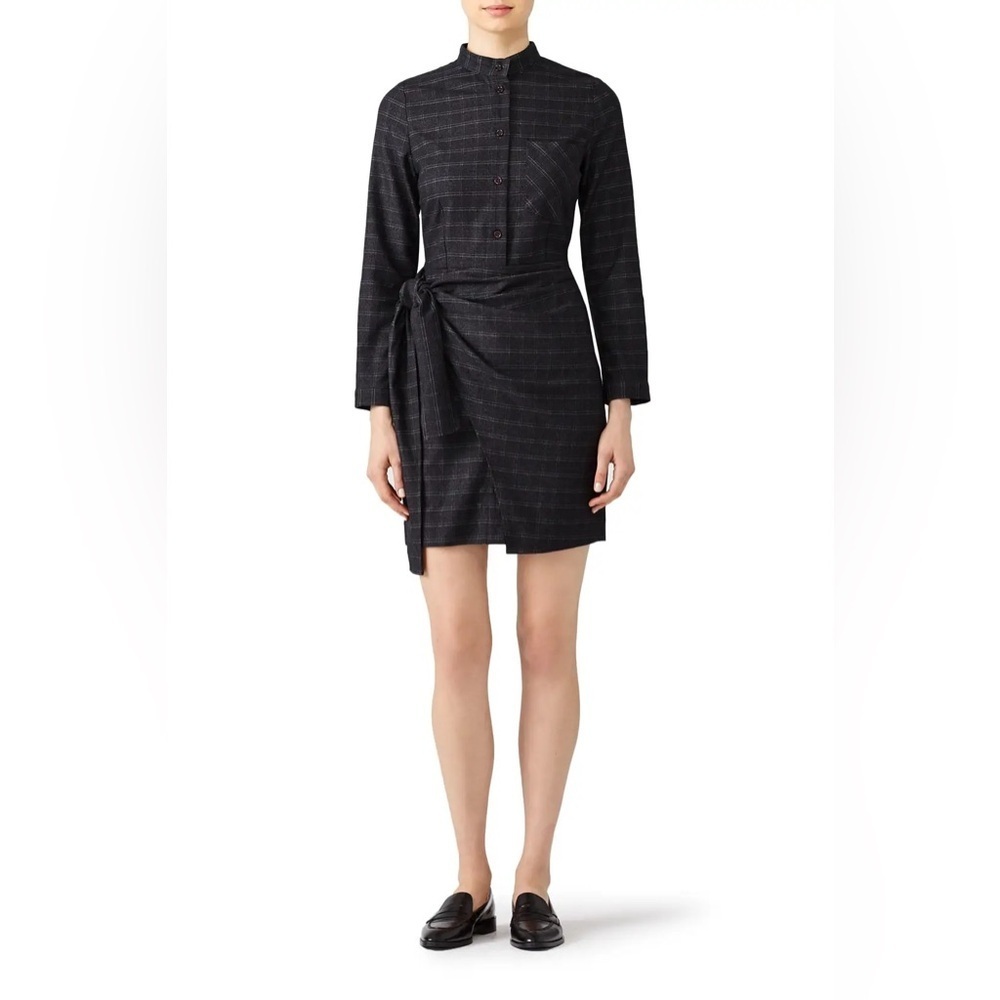 J.O.A Tie Front Shirt Dress